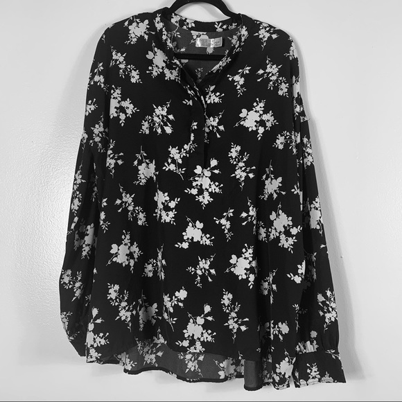 Time and Tru Women’s Floral Print Long Sleeves Top Size XXL - Picture 4 of 5
